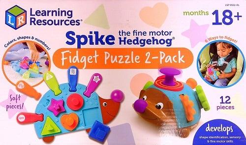 Spike the Fine Motor Hedgehog Fidget Puzzle 2-Pack