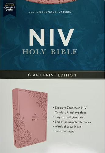 NIV, Giant Print Holy Bible (Pink Leathersoft)