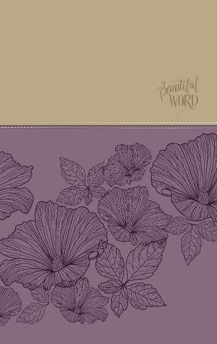 NIV Beautiful Word Coloring Bible (Large Print, Purple/Tan Leathersoft)