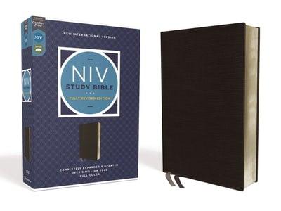 NIV, Study Bible (Black Bonded Leather, Fully Revised Edition)