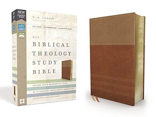 NIV Biblical Theology Study Holy Bible (Thumb Indexed, Tan/Caramel Leathersoft)