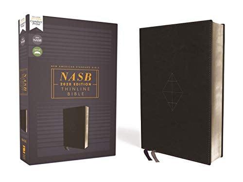 NASB 2020 Text Thinline Bible (Black Leathersoft)