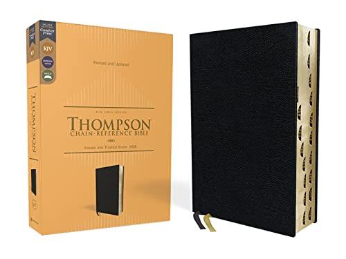 KJV, Thompson Chain-Reference Bible (Thumb Indexed, Black European Bonded Leather, Revised and Updated)