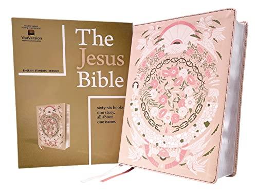 ESV, The Jesus Study Bible (Light Peach Floral Leathersoft