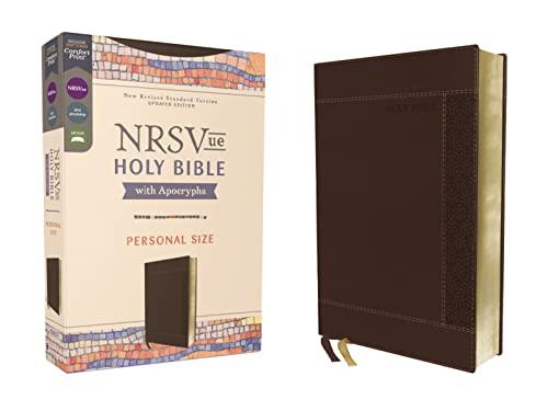 NRSVue Holy Bible With Apocrypha Personal Size (Dark Brown, Leathersoft)