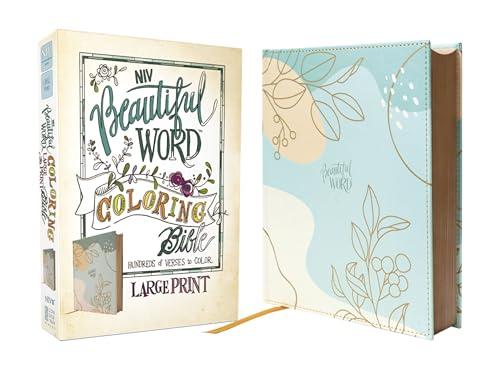 NIV, Large Print, Beautiful Word Coloring Bible (Teal Leathersoft Over Board)