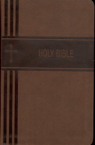 NIV Personal Size Giant Print Holy Bible (Brown Leathersoft)