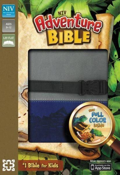 NIV Adventure Bible (Gray/Blue Leathersoft)
