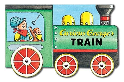 Curious George's Train (Shaped Board Books)