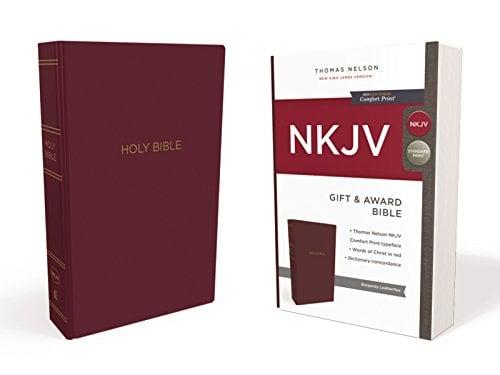NKJV, Gift and Award Bible (#0614BRG - Burgundy Leatherflex)