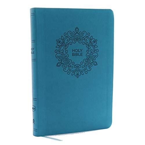 NKJV Value Large Print Thinline Bible (5023AA, Turquoise Leathersoft)