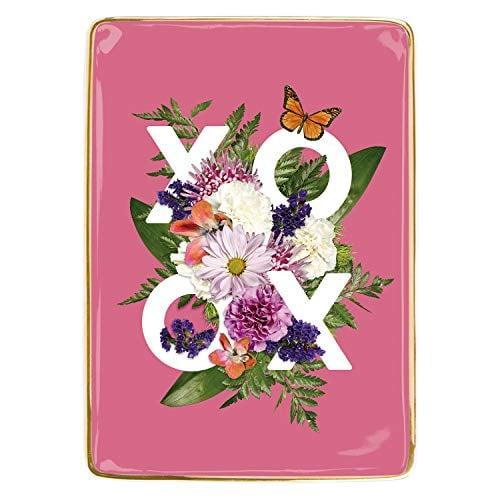 Say It With Flowers: XOXO Porcelain Tray