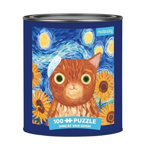 Vincat Van Gogh 100 Piece Puzzle (Artsy Cat)