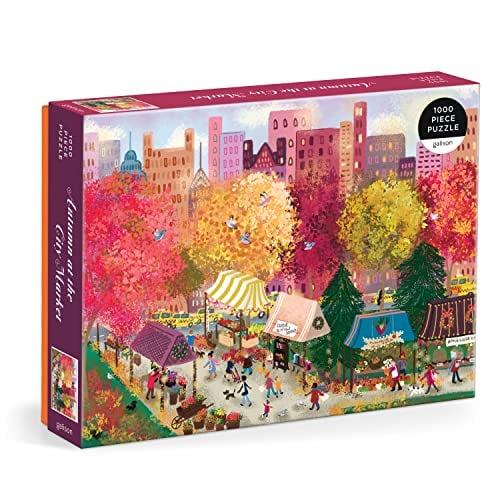Autumn at the City Market 1000 Piece Jigsaw Puzzle