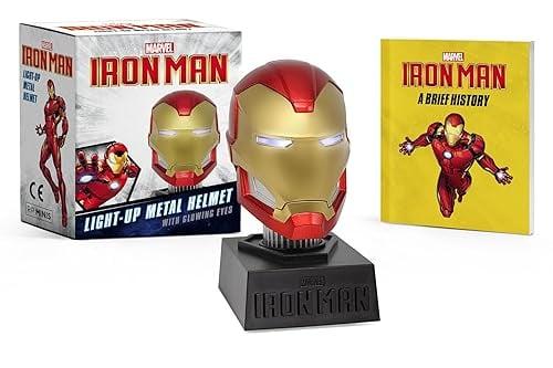 Iron Man Light-Up Metal Helmet With Glowing Eyes