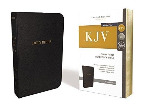 KJV Giant Print Reference Bible (7843A - Black Leathersoft)