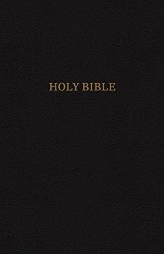 KJV Personal Size Giant Print Reference Bible (4845BK, Black Bonded Leather)