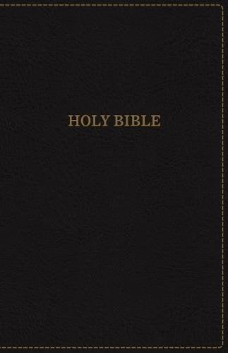 KJV Large Print Thinline Bible (Indexed, Black Imitation Leather)