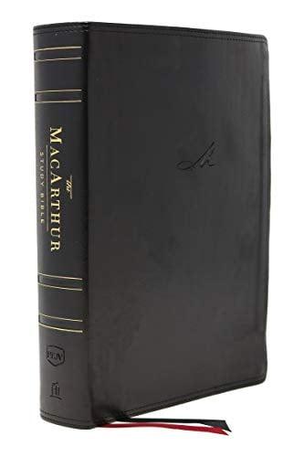 NKJV The MacArthur Study Bible (3663BK, Black Leathersoft, 2nd Edition)