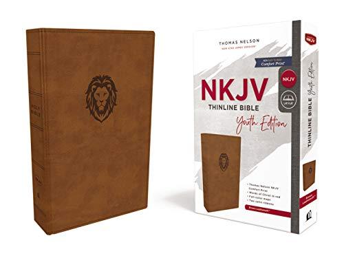 NKJV Thinline Bible Youth Edition (8193BRN, Brown Leathersoft)