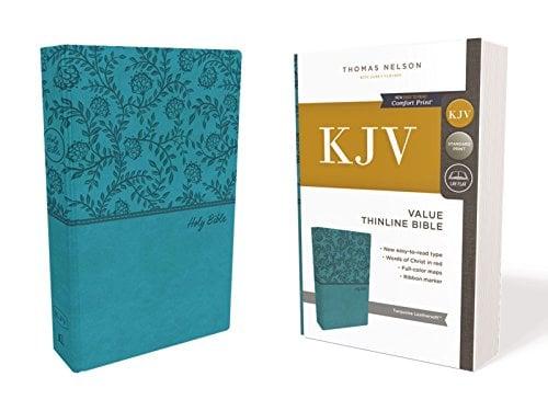 KJV Value Thinline Bible (2023TQ, Turquoise Leathersoft)