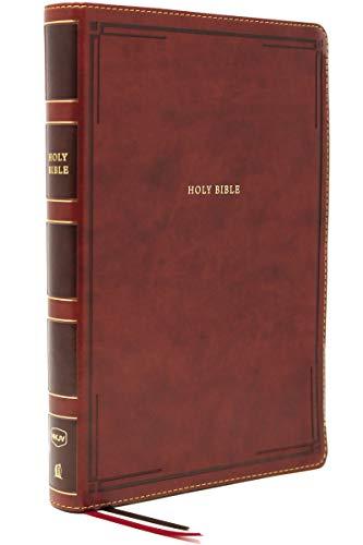 NKJV, Giant Print Thinline Bible (Thumb Indexed, 4423BR - Brown, Leathersoft)