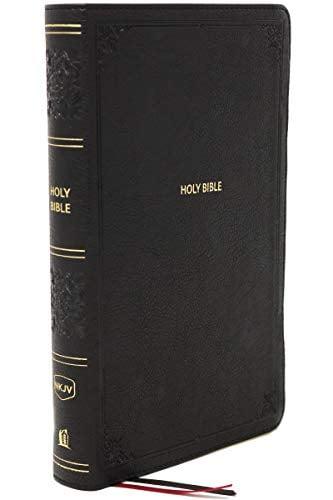 NKJV, Large Print, Personal Size Reference Bible (2653BK - Black Leathersoft)