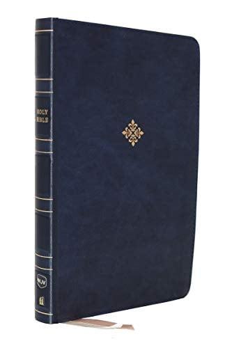 NKJV, Large Print Thinline Bible (5023BL - Blue Leathersoft)