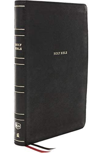 NKJV, Large Print Thinline Reference Bible 5853KA - Black leathersoft)