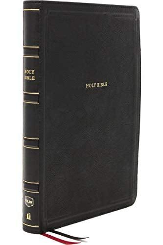 NKJV, Deluxe Personal Size, Large Print Reference Bible (2653DBK - Black Leathersoft)