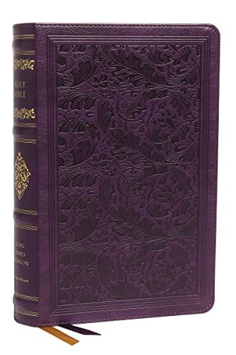 KJV, Personal Size Reference Bible (Thumb-Indexed, #9893PUR - Purple, Leathersoft, Sovereign Collection)