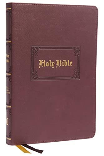 KJV, Large Print Thinline Bible (8673BRN -Brown, Leathersoft)