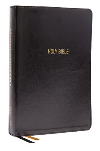 KJV, Large Print Foundation Study Bible (#9683BK - Black Leathersoft)