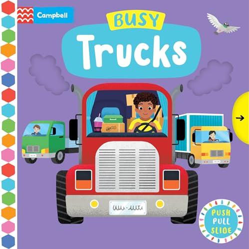 Busy Trucks: Push, Pull, Slide (Busy Books)