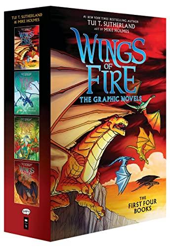 Wings of Fire 4 Book Boxed Set (The Dragonet Prophecy/The Lost Heir/The Hidden Kingdom/The Dark Secret)