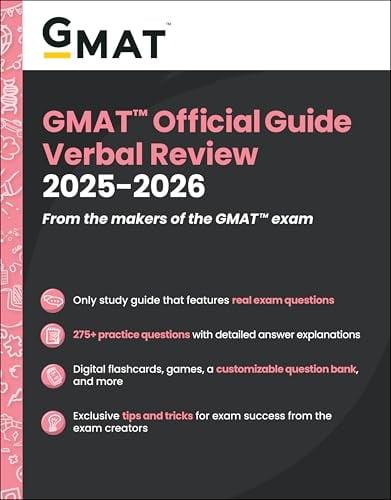 GMAT Official Guide Verbal Review 2025-2026
