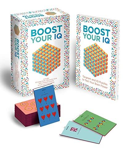 Boost Your IQ: Includes 64-page Puzzle Book, 48 Cards and a Press-Out Tangram Puzzle to Test Your Brain Power