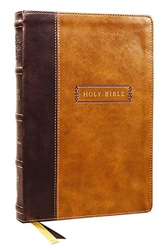 KJV, Center-Column Reference Bible With Apocrypha (#9743BRN - Brown Leathersoft)