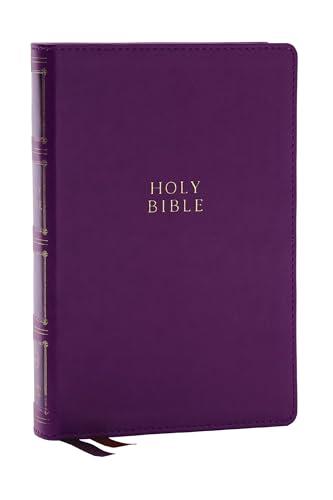 KJV Compact Center-Column Reference Bible (8573PURI, Purple Leathersoft, Thumb Index)