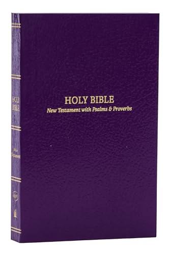 KJV,  Pocket, New Testament Holy Bible: With Psalms & Proverbs (#6990PUR - Purple Softcover)
