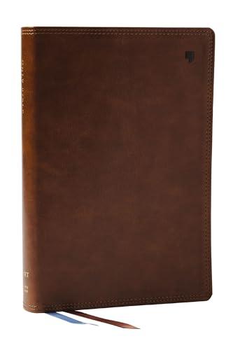 NET, Large Print Thinline Reference Bible (Thumb Indexed, 4953BRNI - Brown Leathersoft)