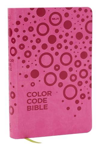 NKJV, Color Code Bible for Kids (#9483PK - Pink Leathersoft)