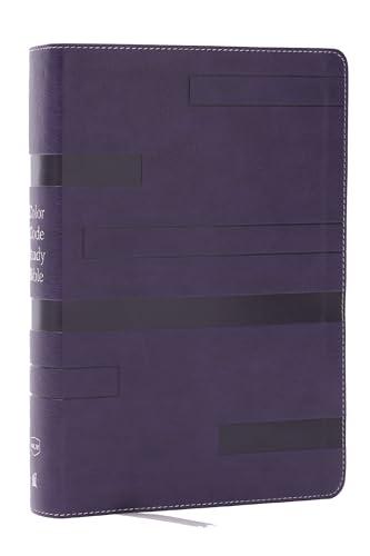 NKJV, Color Code Study Bible (#9493PUR - Purple Leathersoft)