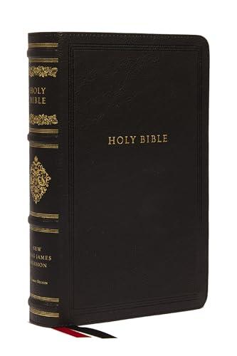 NKJV, Large Print Reference Bible (#6613BK Black Leathersoft, Sovereign Collection)