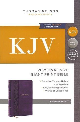 KJV, Personal Size Giant Print Bible (7533PUR - Purple Leathersoft)
