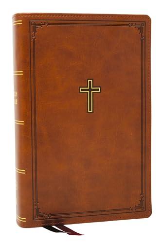 KJV,  Personal Size, Large Print End-of-Verse Reference Bible (#9653BRN -  Brown Leathersoft)