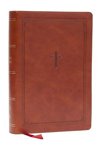 KJV Giant Print End-Of-Verse Reference Bible (#7133BRN - Brown Leathersoft)
