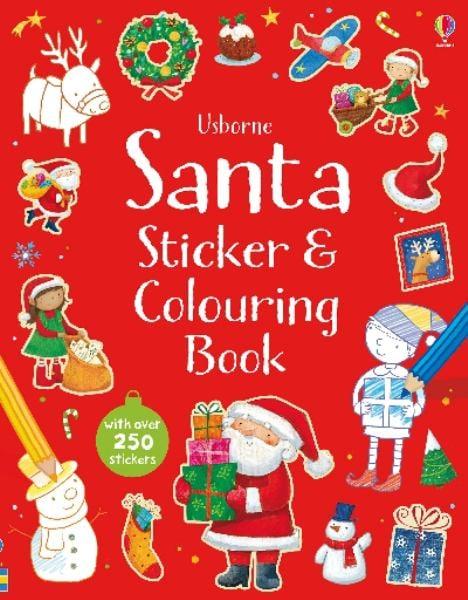 Santa Sticker & Colouring Book