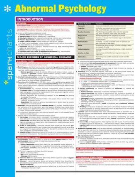 Abnormal Psychology (SparkCharts)