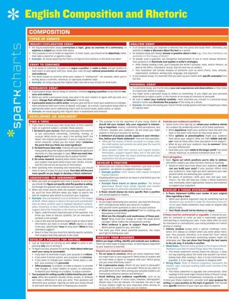 English Composition and Rhetoric (SparkCharts)